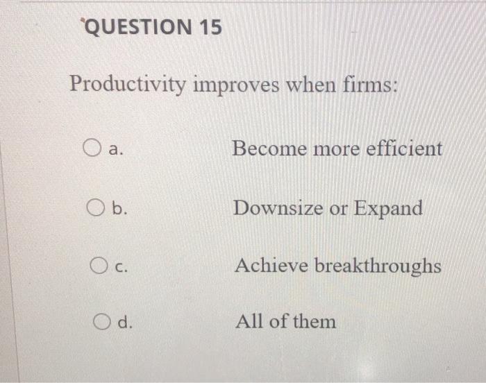 The factors using a forecasting technique are: a.