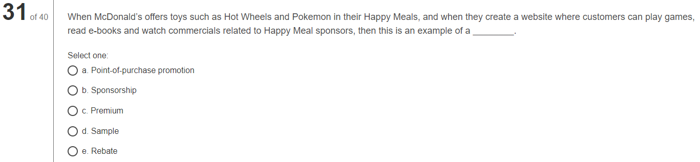 31 0640 When McDonald's offers toys such as Hot