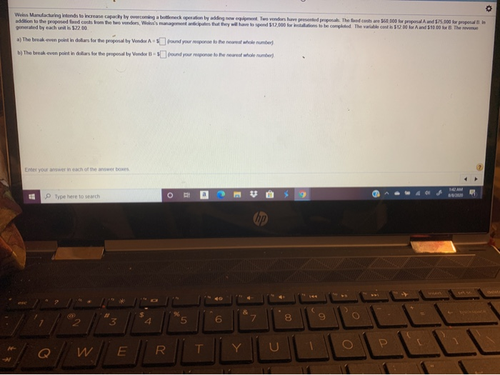 Weiss Manufacturing intends to increase capacky