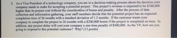 3. As a Vice President of a technology company,