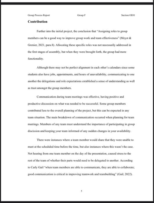 I need help with the report. How the group made