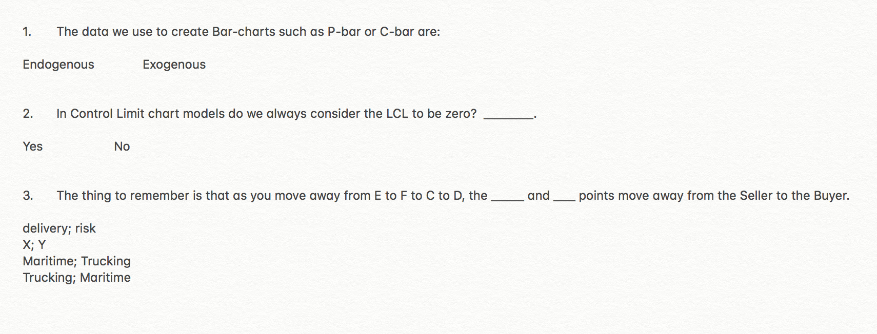 1. The data we use to create Bar-charts such as