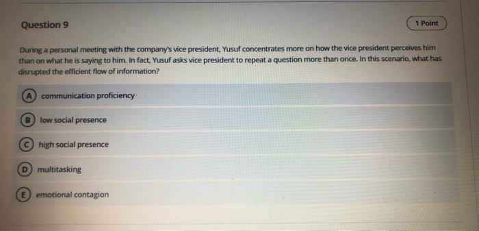 PART TWO: Multiple Choice Questions Instructions: