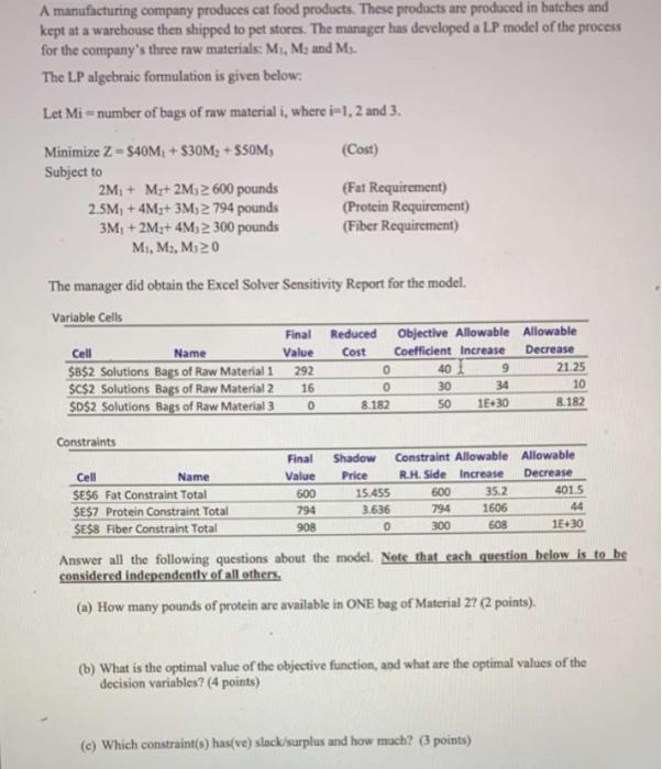 please answer a through g, show all steps