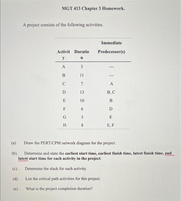 can you please answer all questions MGT 413