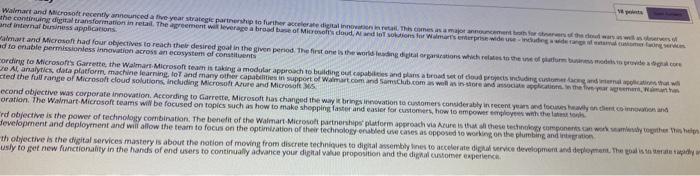 Walmart and Microsoft recently announced a five