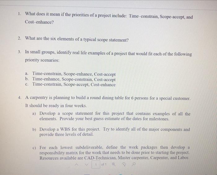 please answer Q3 and Q4 1. What does it mean if