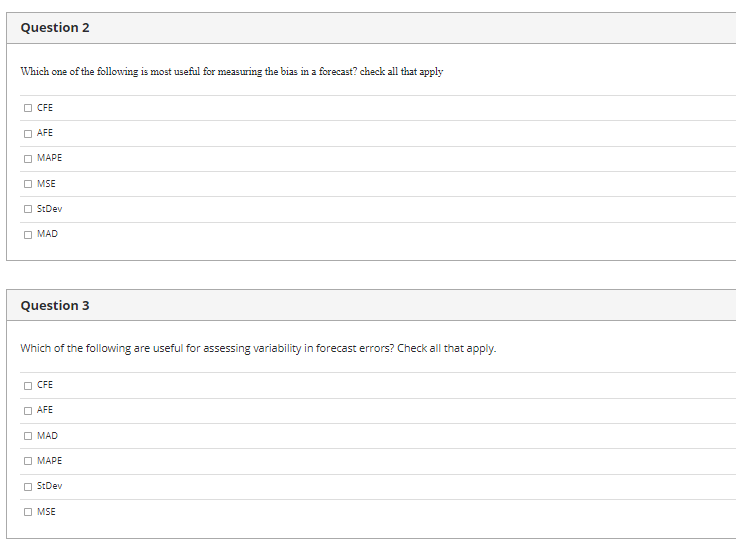 CHECK ALL THAT APPLY - THERE IS MORE THAN ONE