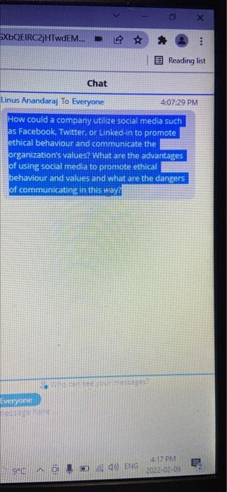 x XbQEIRC2jHTWdEM... : Reading list Chat Linus