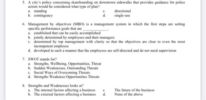 5. A city's policy concerning skateboarding on