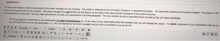 can someone help with this project management