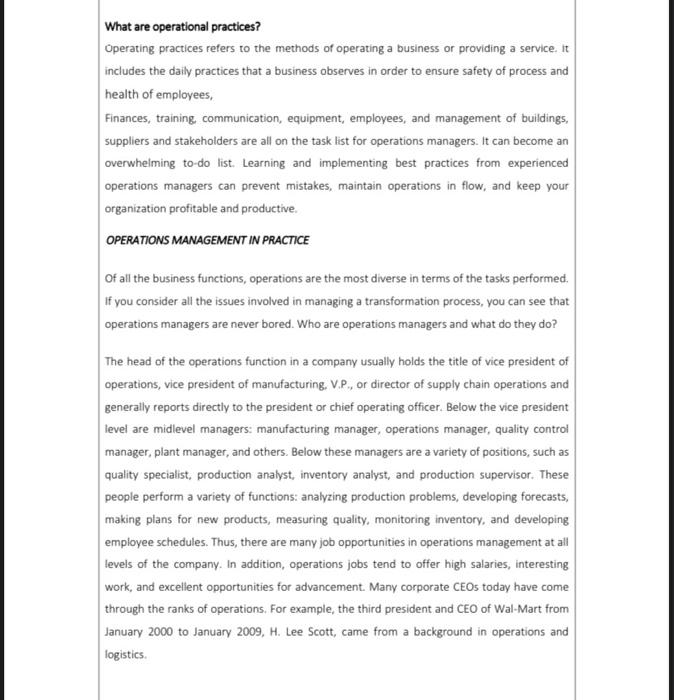 Please refer to the case study, and please answer