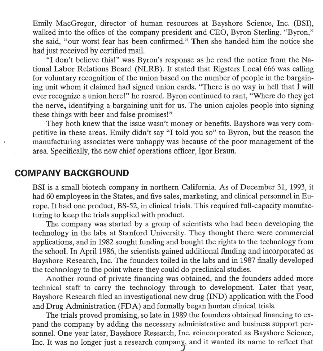 Who specifically in BSI could join a union and