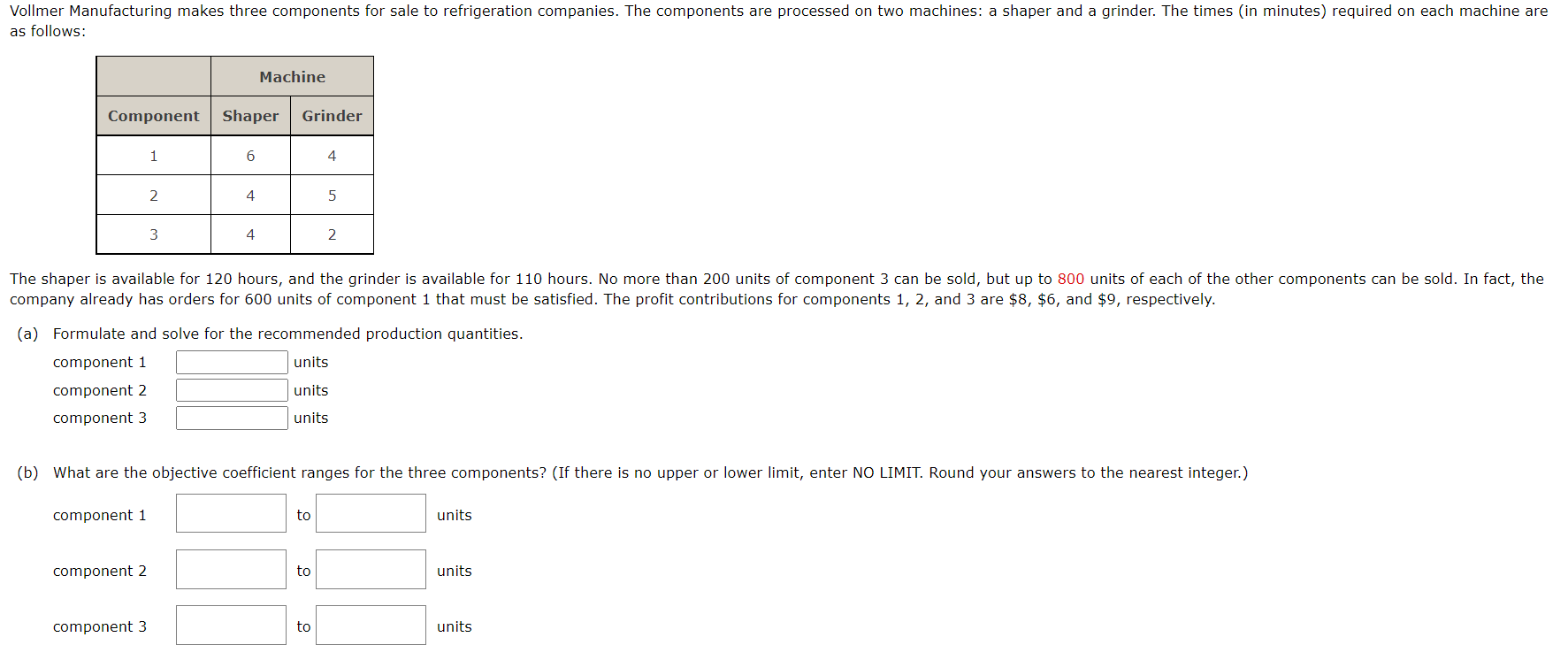 ***ONLY ANSWER QUESTION (PART) C***** company