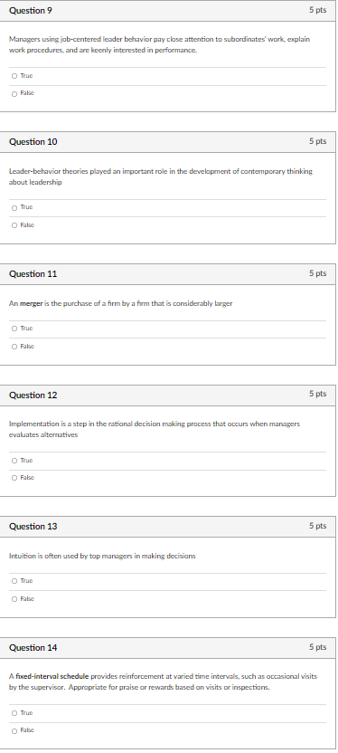 Question 9 5 pts Managers using jab-centered