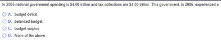 in 2005 national government spending is $4.00