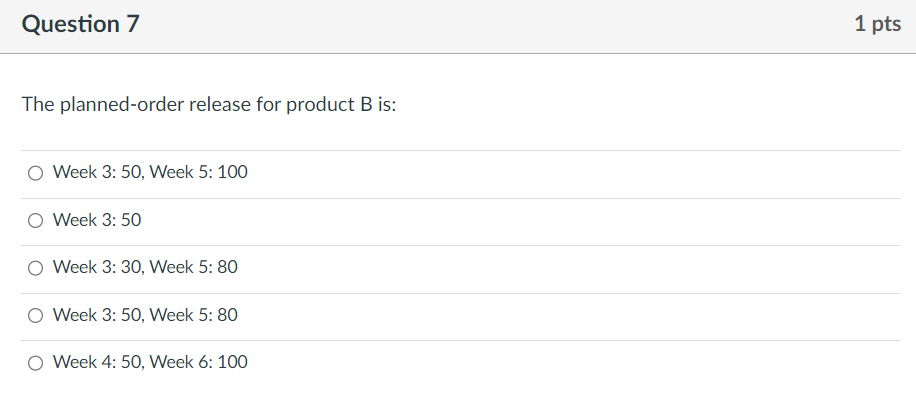 Use the following for Questions 6 to 10 Given the
