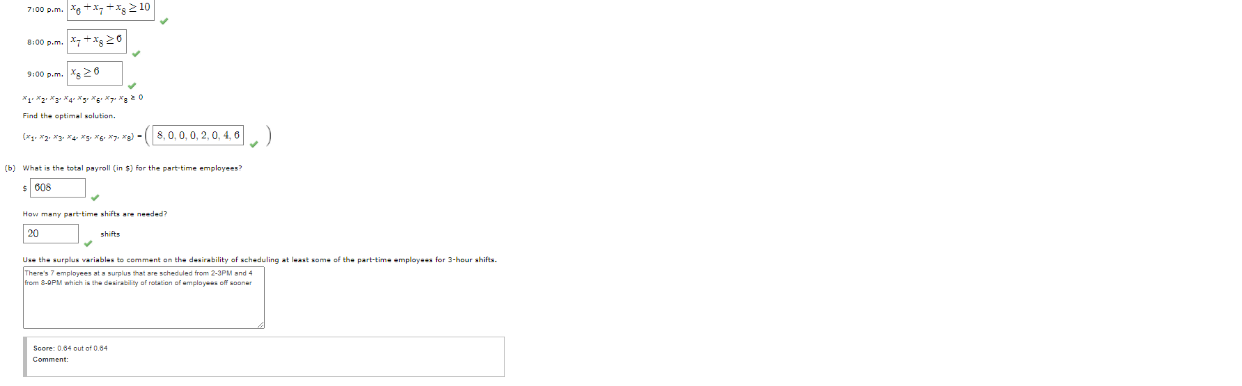 JUST NEED HELP WITH C A linear programming