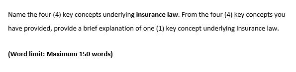 Name the four (4) key concepts underlying