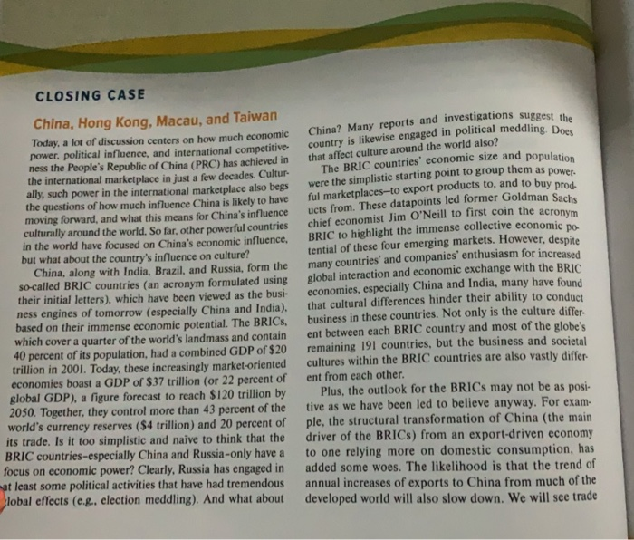 Part 2 National Differences Case Discussion