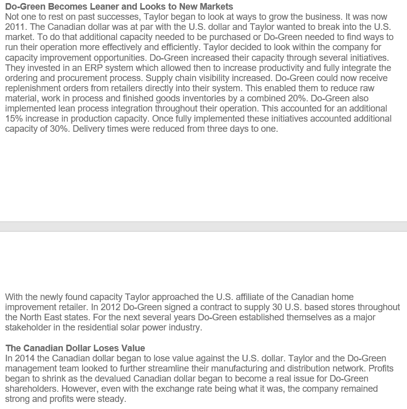 Please Answer question 4 Case Study: Supply Chain