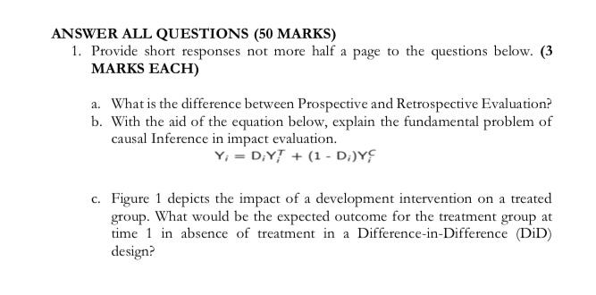 ANSWER ALL QUESTIONS (50 MARKS) 1. Provide short