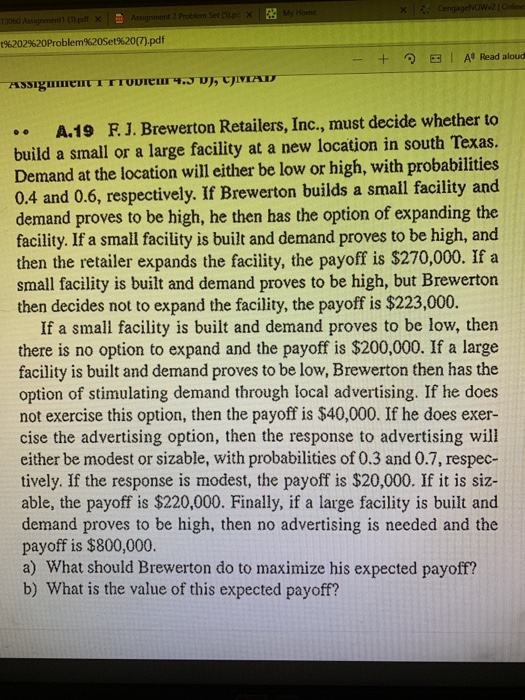 * CengageNow2Ordine 13060 Assignment pdl X