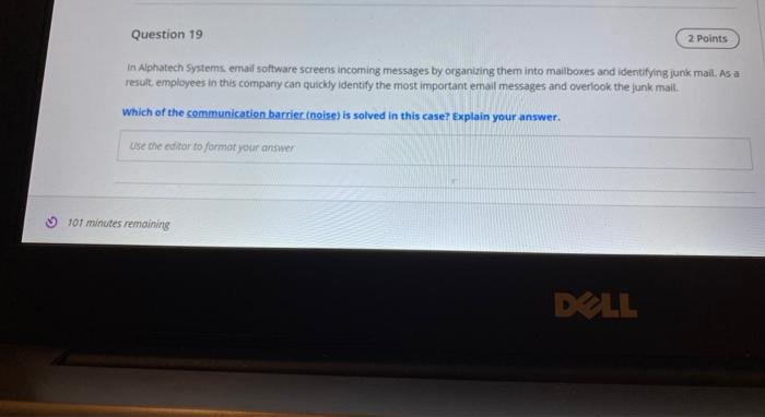 Question 19 2 Points In Alphatech Systems email