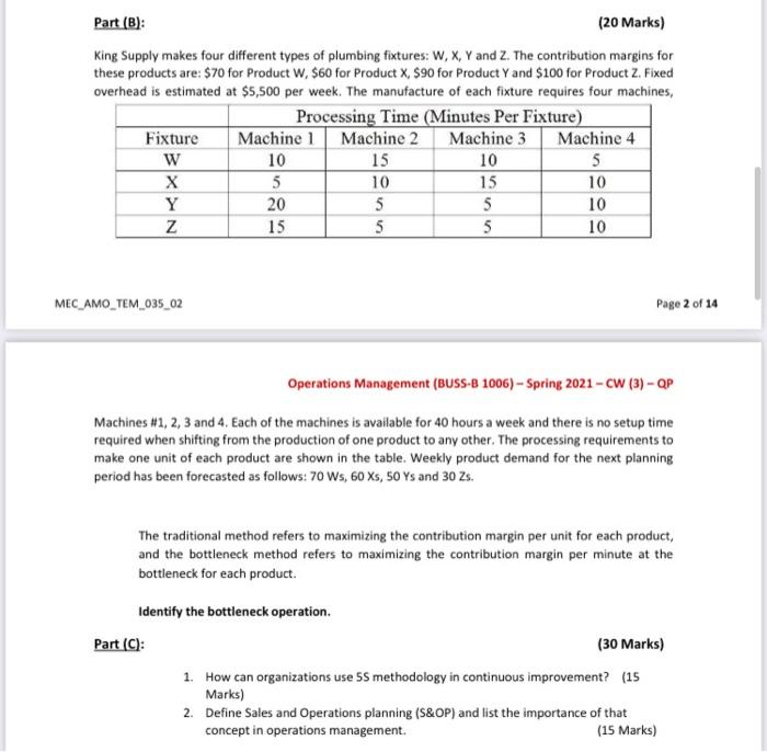 Assignment Tasks (100 Marks) Part (A): (30 Marks)