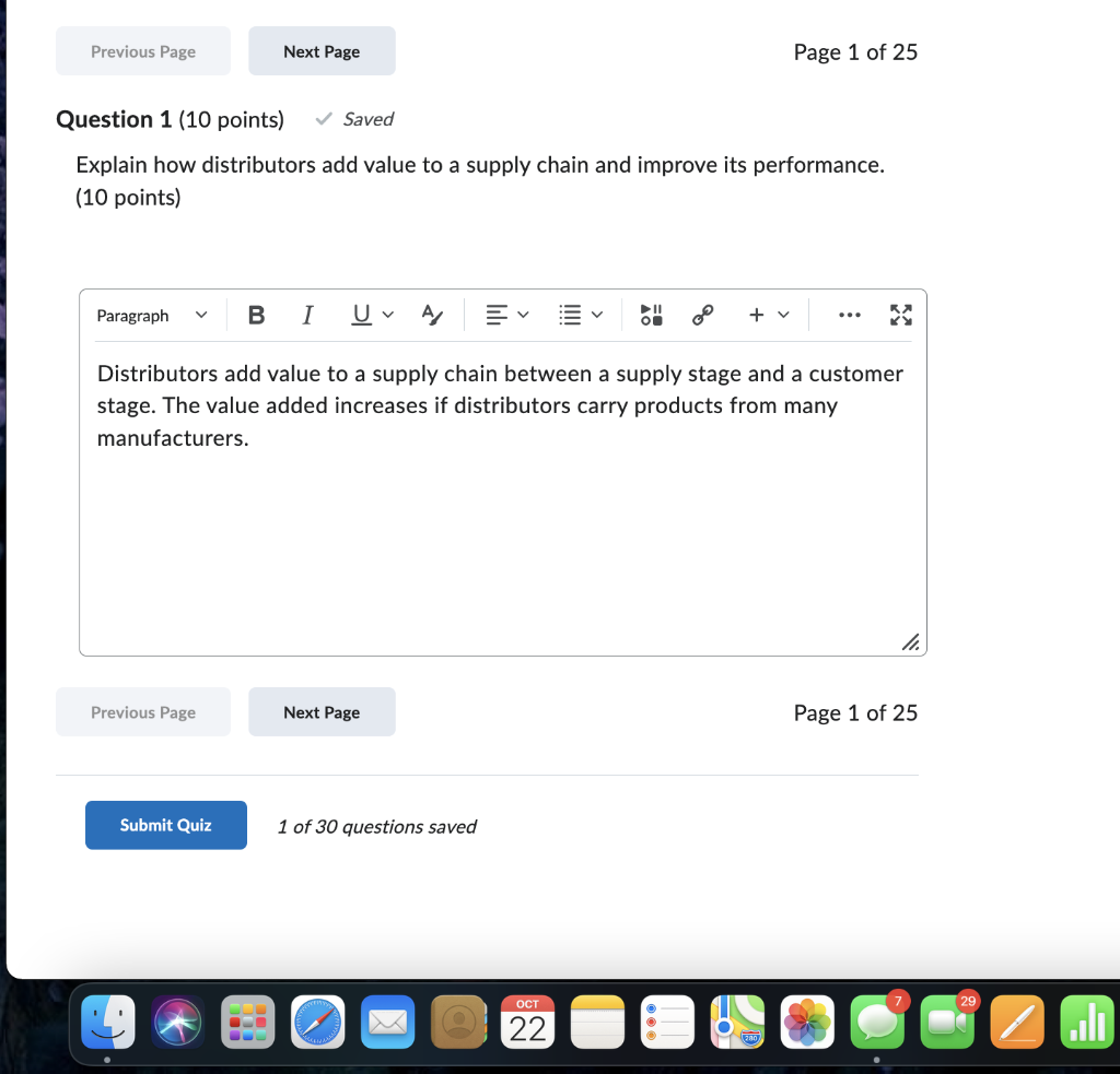 Explain how distributors add value to a supply