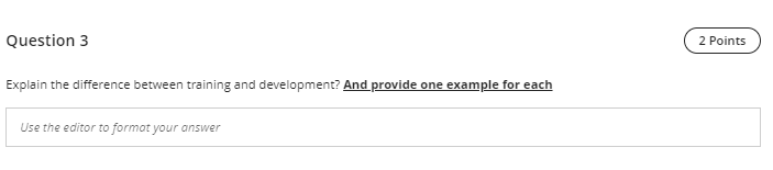 Question 3 2 Points Explain the difference