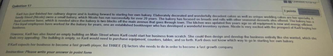 Out points used her culinary degree and is