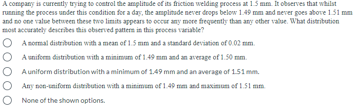 A company is currently trying to control the