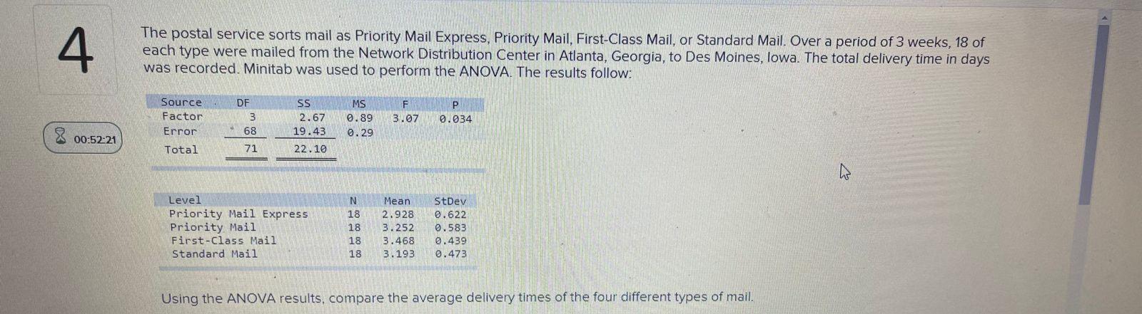 4. The postal service sorts mail as Priority Mail