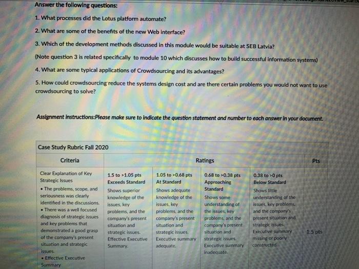 please make sure to indicate the question