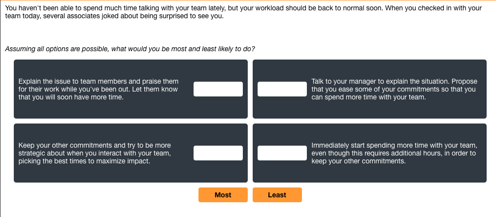 You haven't been able to spend much time talking