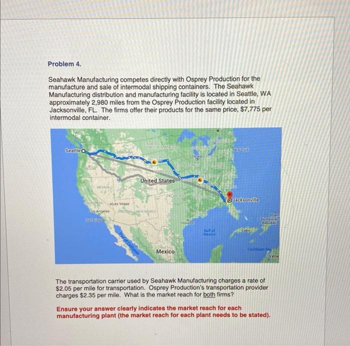 Problem 4. Seahawk Manufacturing competes