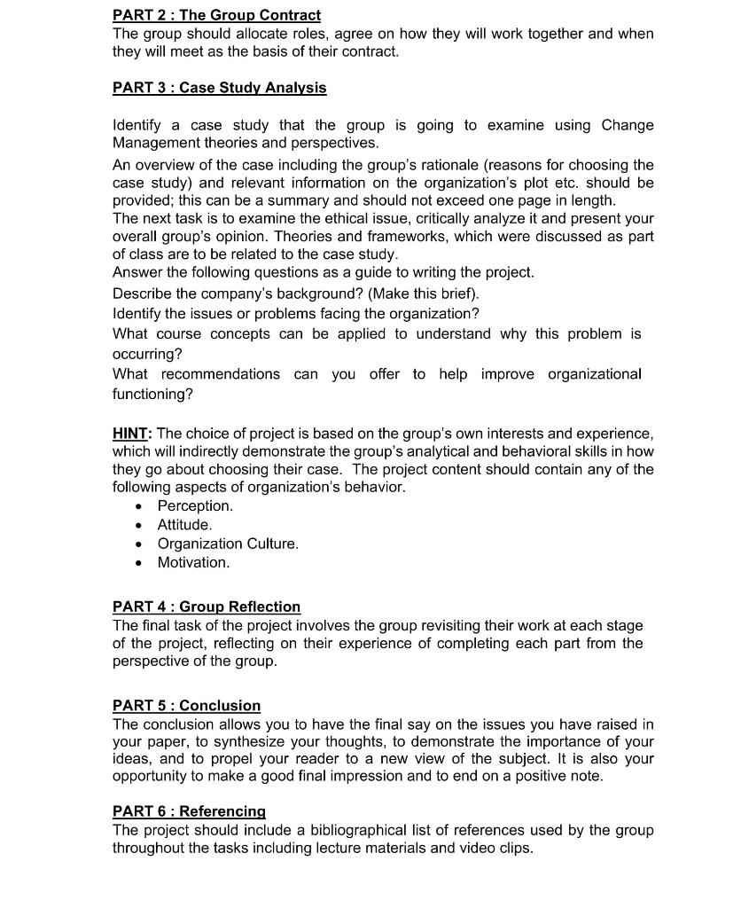 Organizational Behaviour Project HRM 214 Group