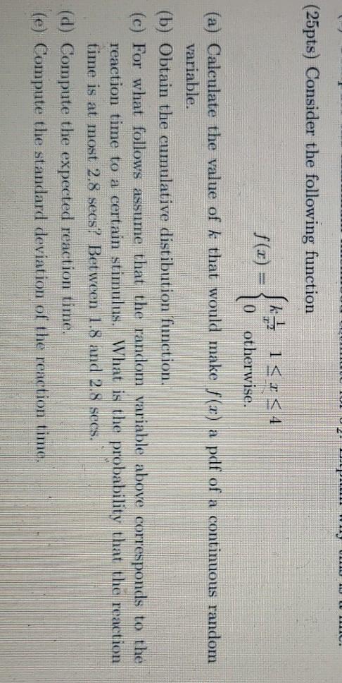 (25pts) Consider the following function ISIS4 10