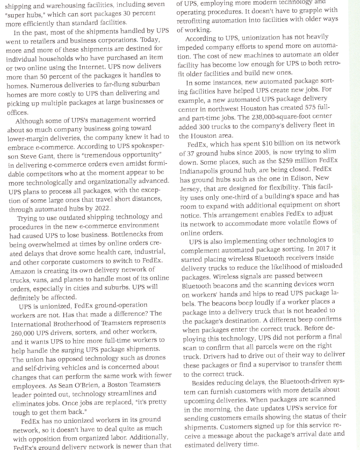 read the following case study and answer the