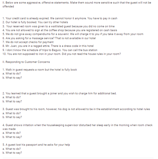 Answer the following in the best way possible