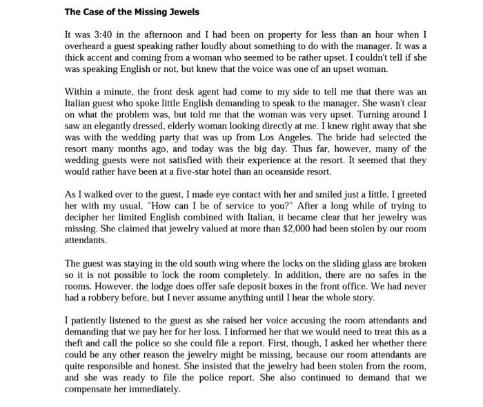 Please Explain more... The Case of the Missing