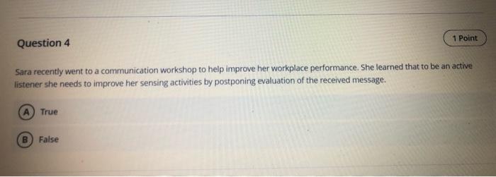 PART ONE: True/False Questions Instructions: This