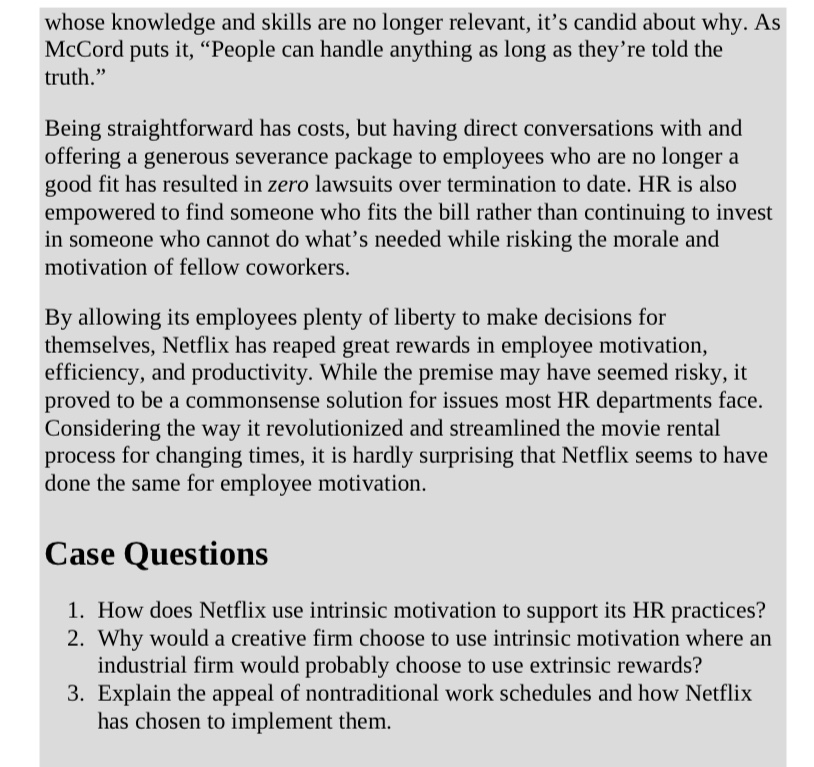 Case Study 6.1: Netflix Neck et al. Chapter 6