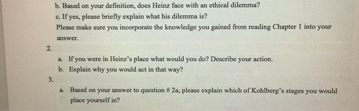 b. Based on your definition, does Heinz face with