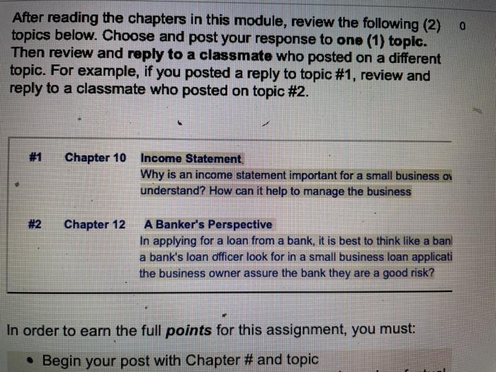 answer the question chapter 10 After reading the