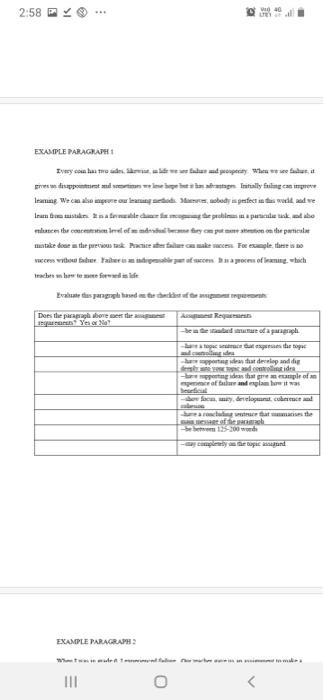 2:58 W40 EXAMPLE PARAGRAPH Ivey basedbry. While e