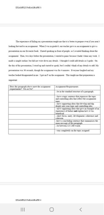 2:58 W40 EXAMPLE PARAGRAPH Ivey basedbry. While e