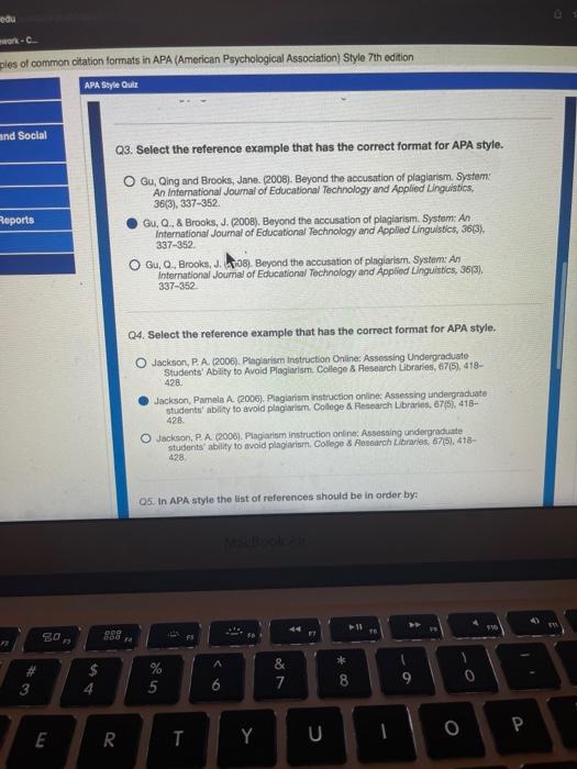 Q3. Select the reference example that has the