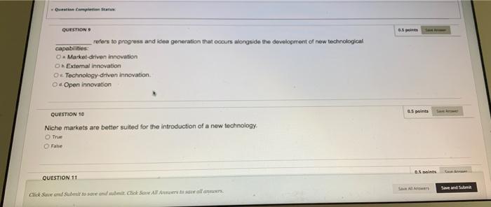 Question Completion Status QUESTION refers to